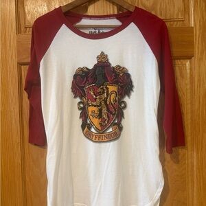 Universal Studios Gryffindor Long Sleeve Tee - Red and White